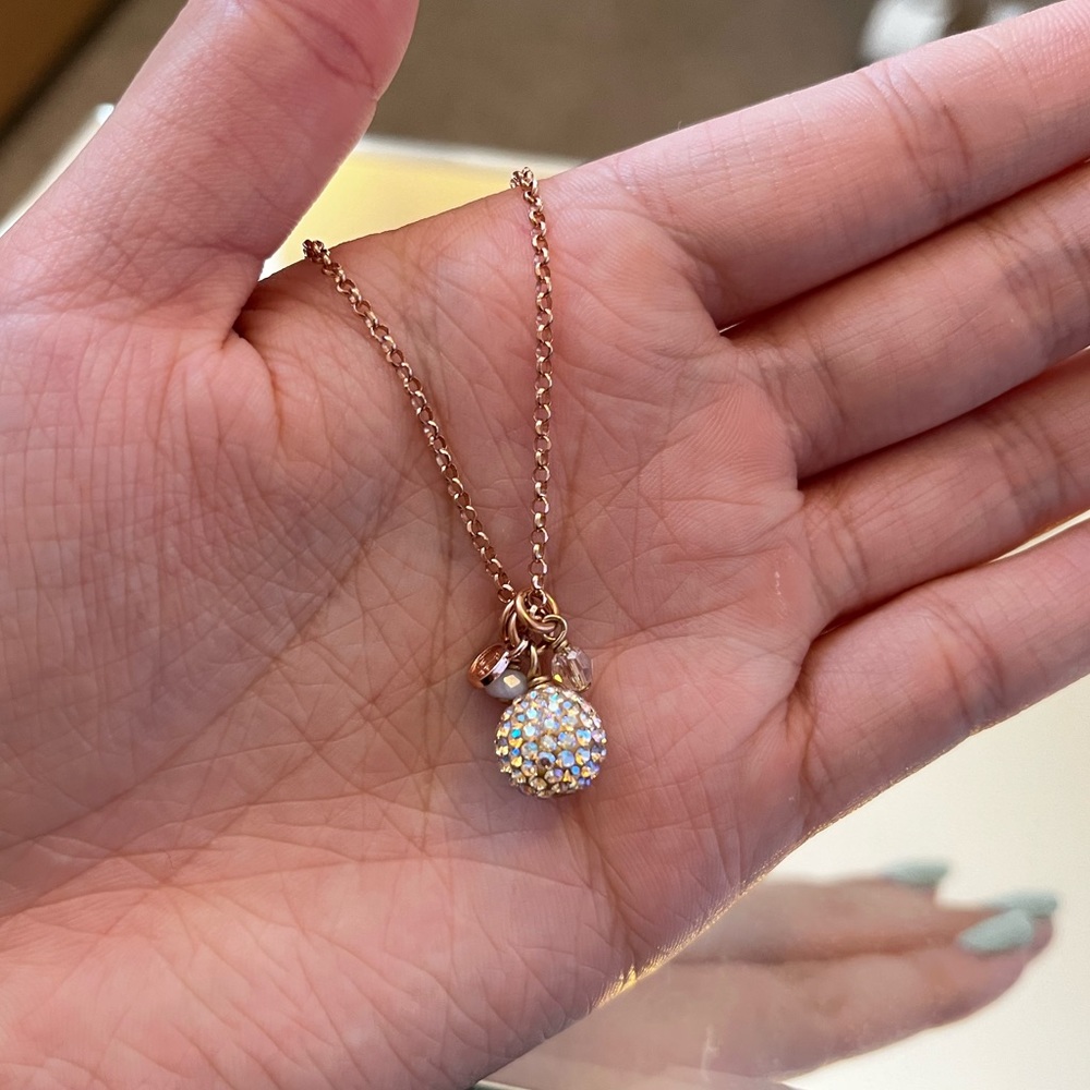 Shimmer Sparkle Ball Necklace